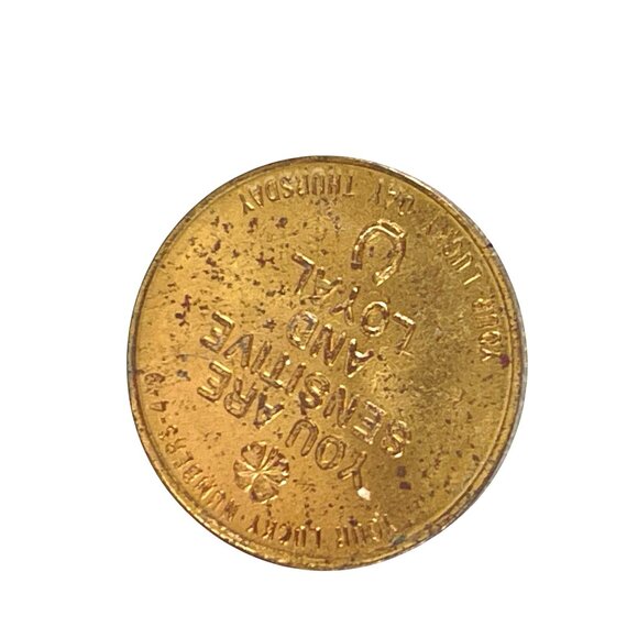 Vintage Pisces Zodiac Token Coin “You Are Special” Nude Humor Astrology - Picture 5 of 6
